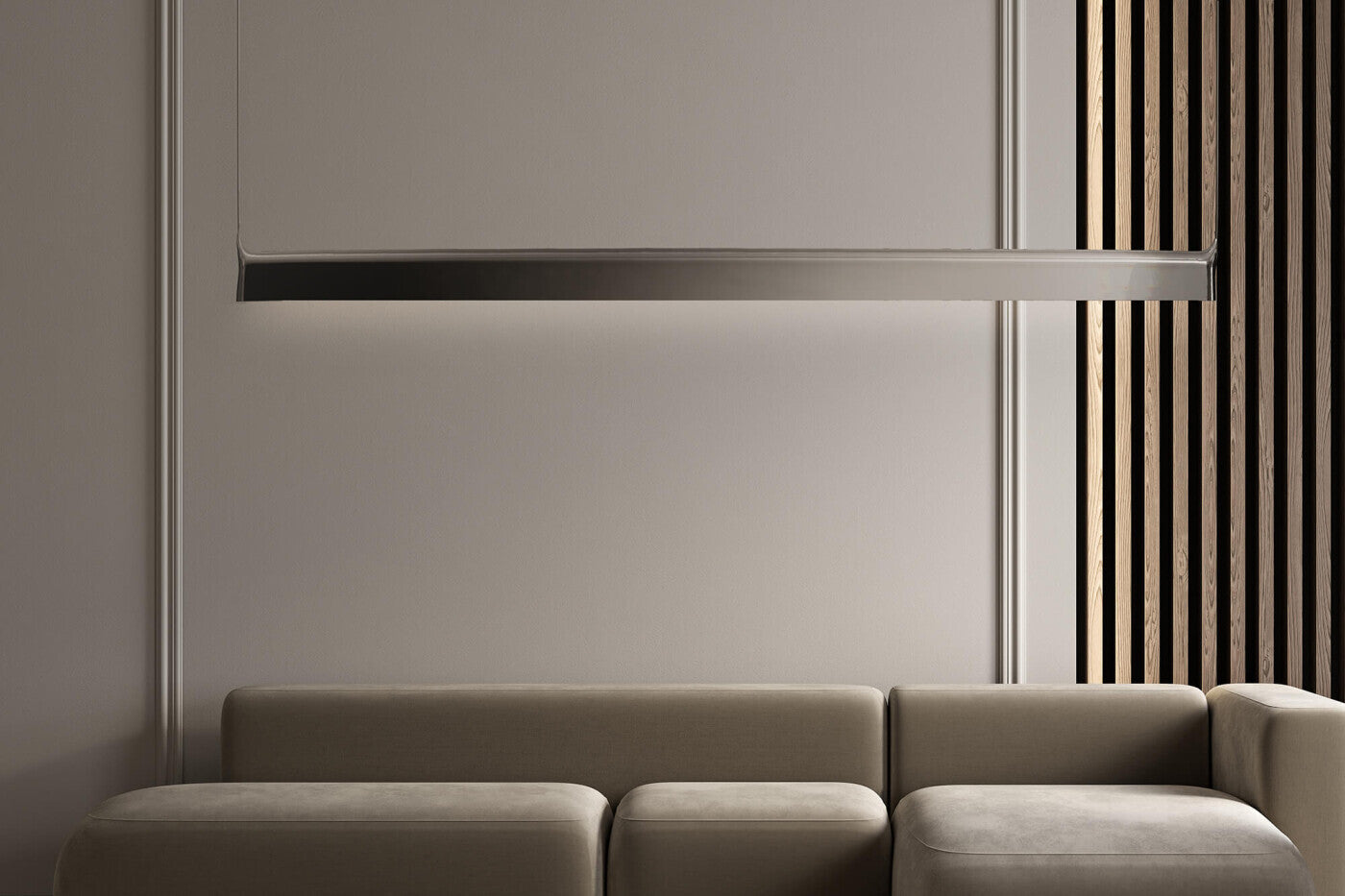 BLADE inox pendant lamp