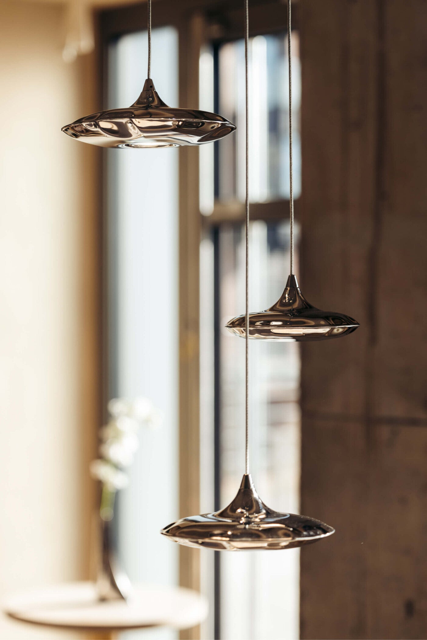 Set von Hängeleuchten LAMPIN inox