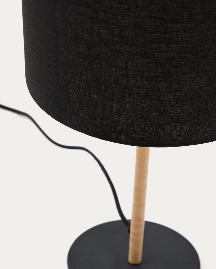 Pina black table lamp