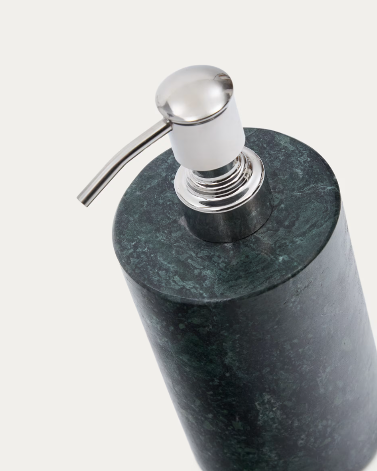 Elenei soap dispenser green marble