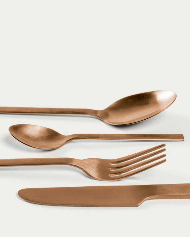 Keld Miedziana cutlery set