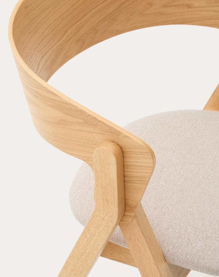 Chair Godia veneer ash with a bright finish