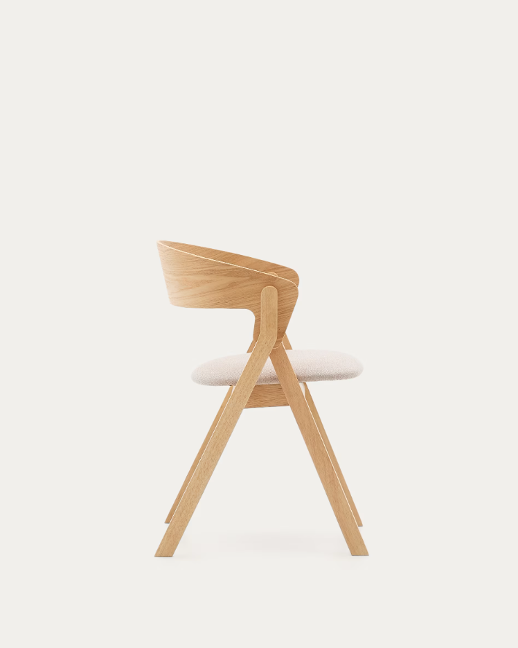 Chair Godia veneer ash with a bright finish