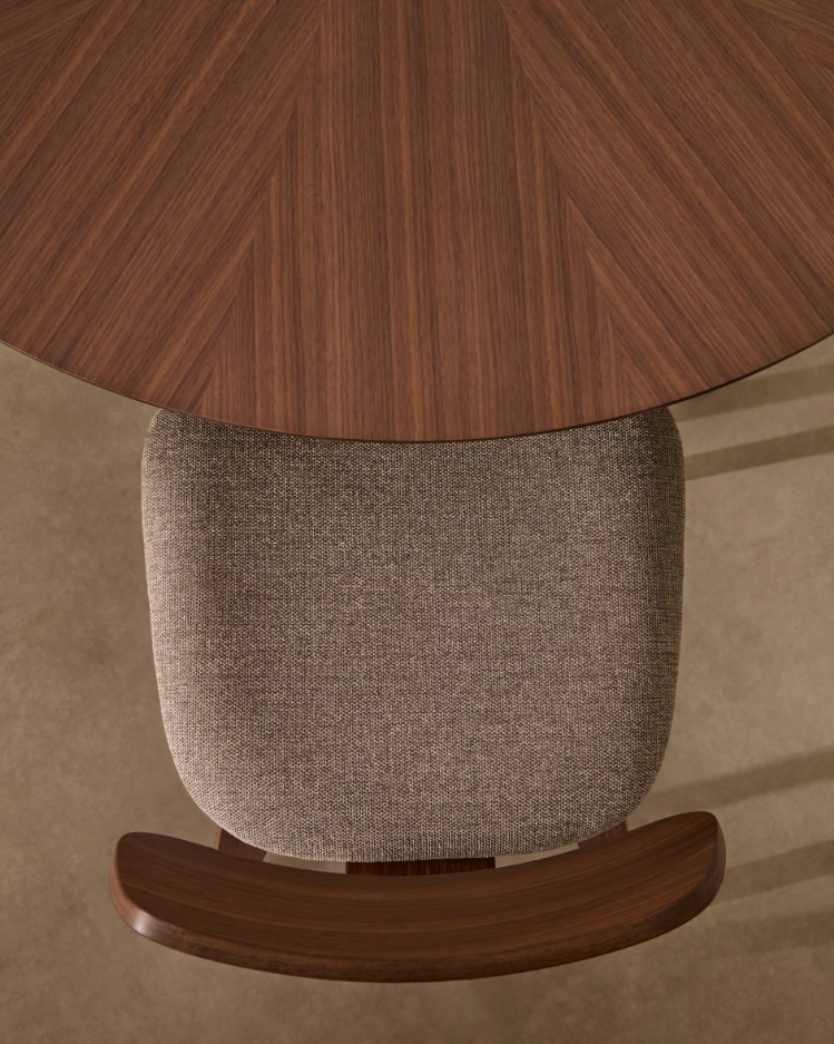 Upholstered chair Gena Walnut Veneer