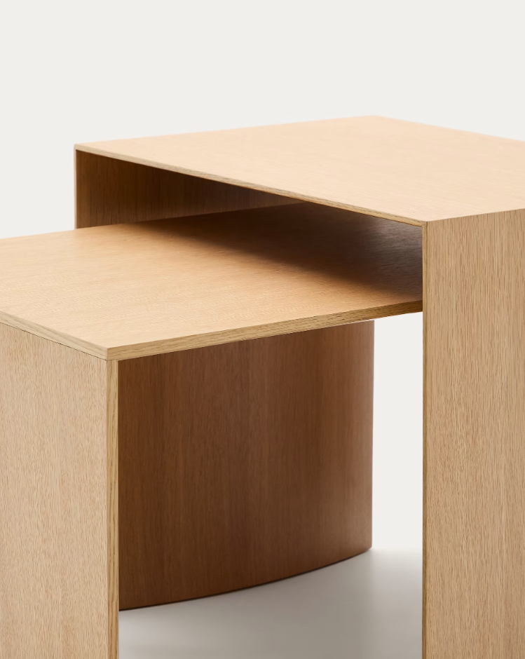 Litto oak veneer coffee table