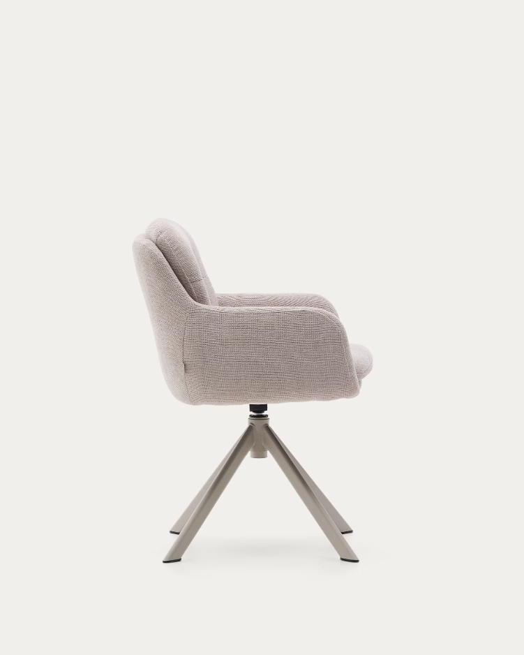 Lexa Beige Skym Rotary Stuhl