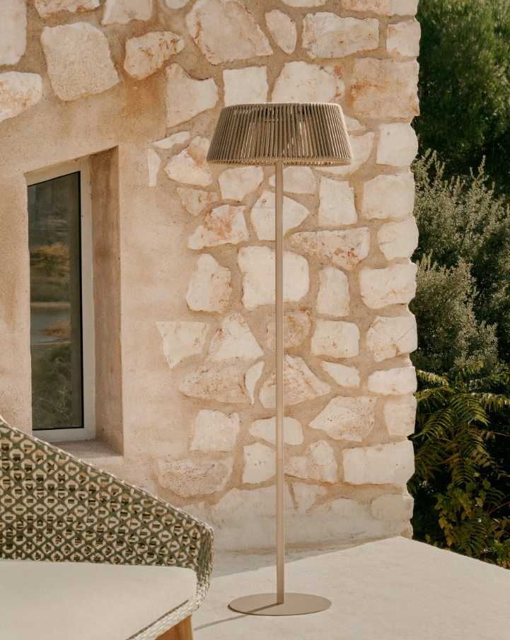 Outdoor lamp Aldet warm gray rope [Julia] [Amelia SPR]