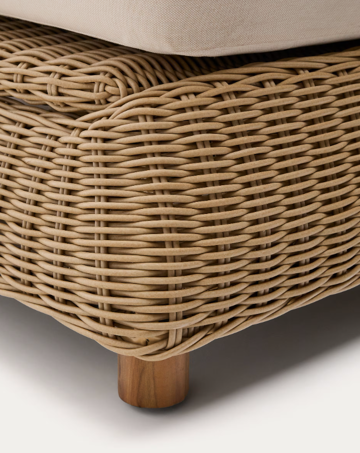 Double deckchair synthetic rattan [Julia] [Amelia SPR]