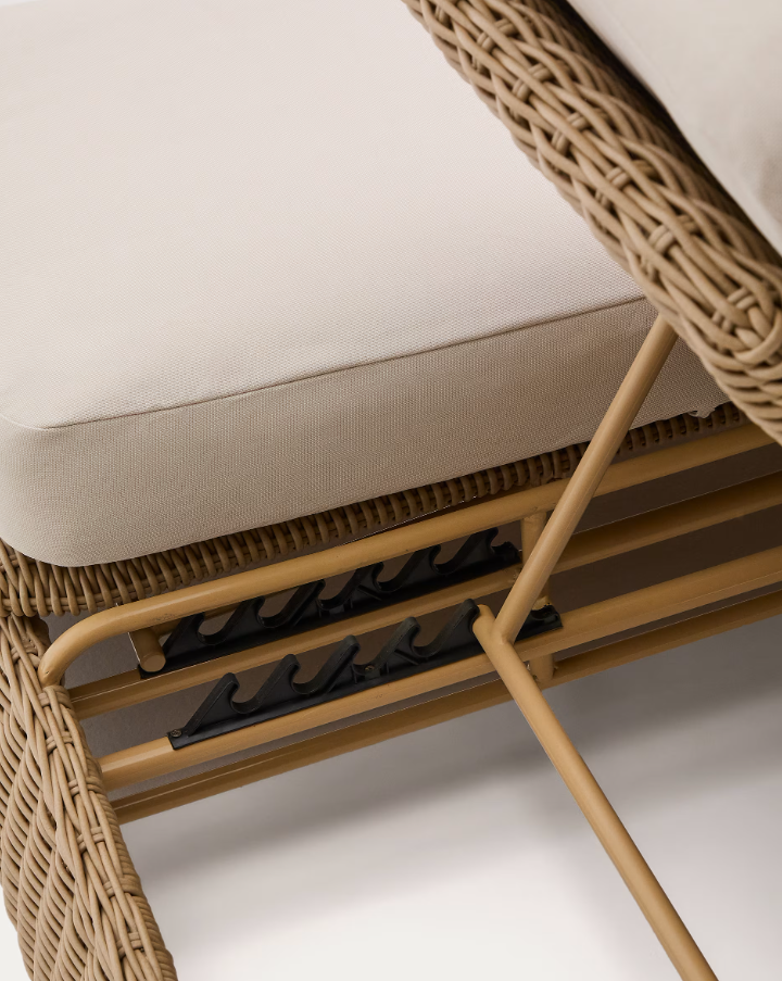 Double deckchair synthetic rattan [Julia] [Amelia SPR]