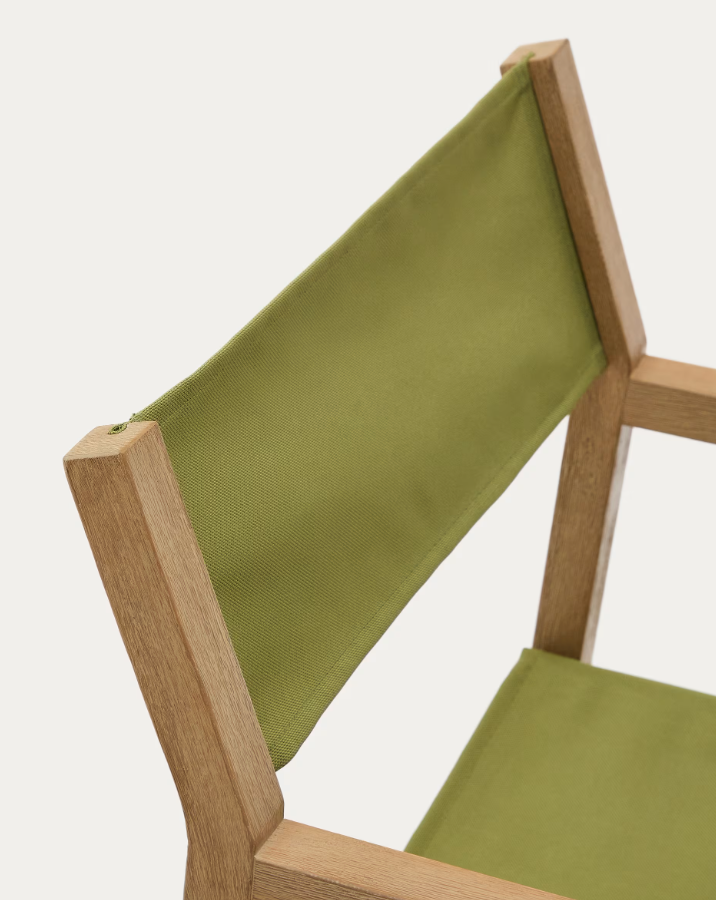 Vilara Zielony external chair with an acacia base [Julia] [Amelia SPR]