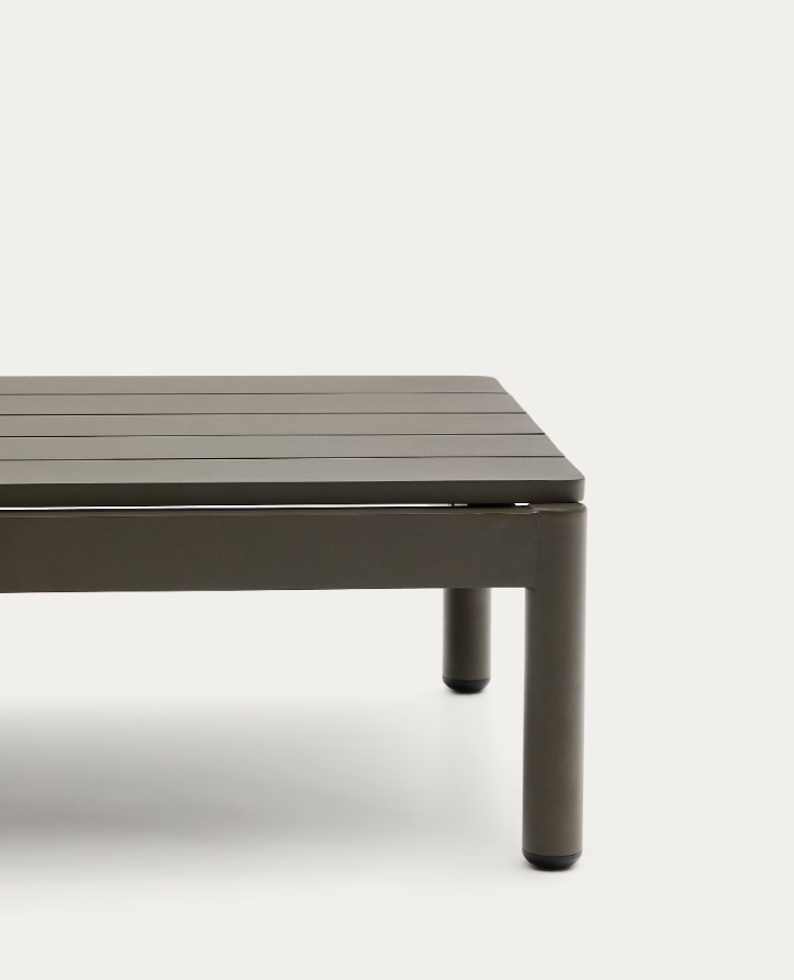 External coffee table Sorells green aluminum