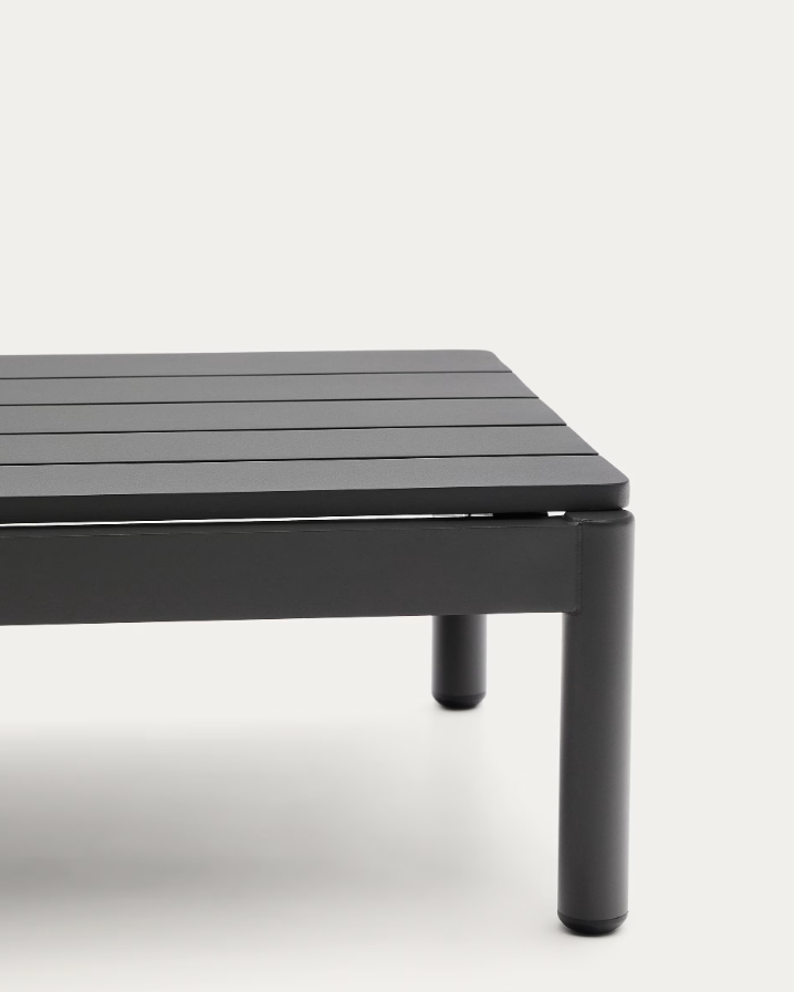 External coffee table Sorells black aluminum