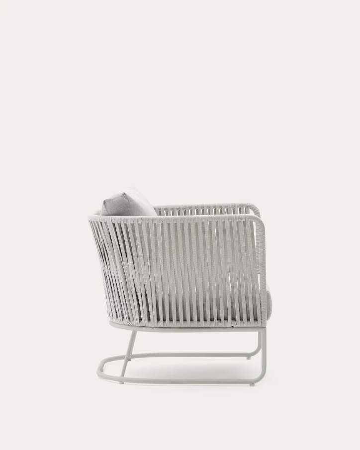 Gray saconca garden armchair