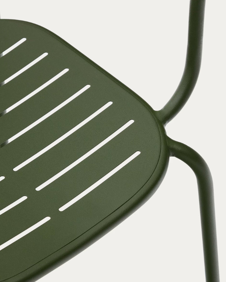 Garden chair with armrests Brai Zielona Stal [Julia]