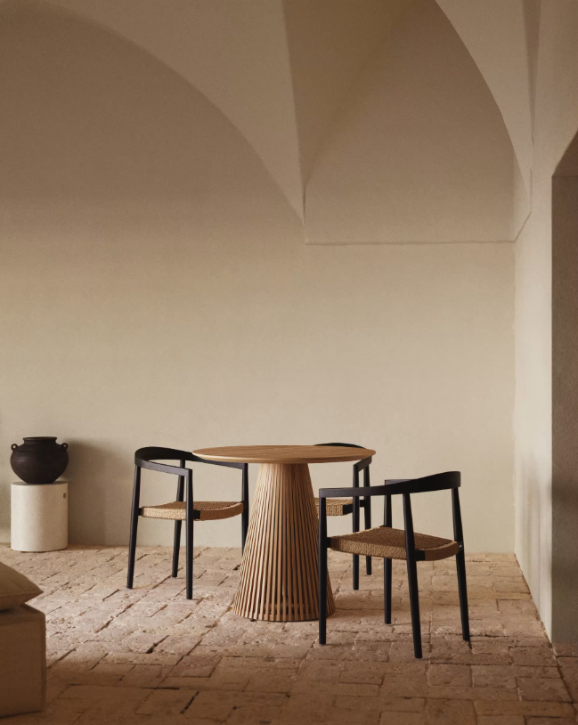 Round Table JEANETTE Solid Teak Wood