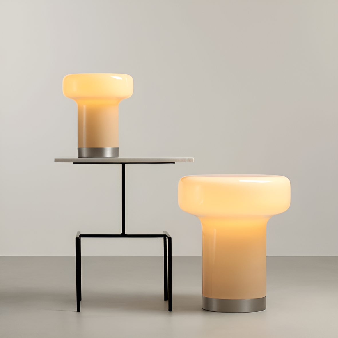 Bonbon beige floor lamp