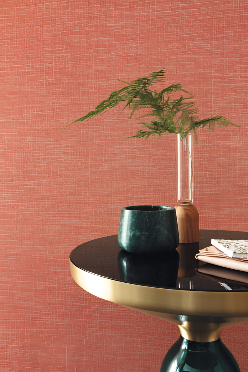 Structural wallpaper with metallic reflections DANDY UNI GALLANT - POLLEN yellow