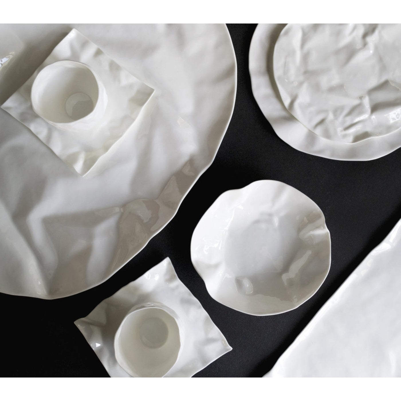 Zestaw filiżanek ADELAIDE biała porcelana