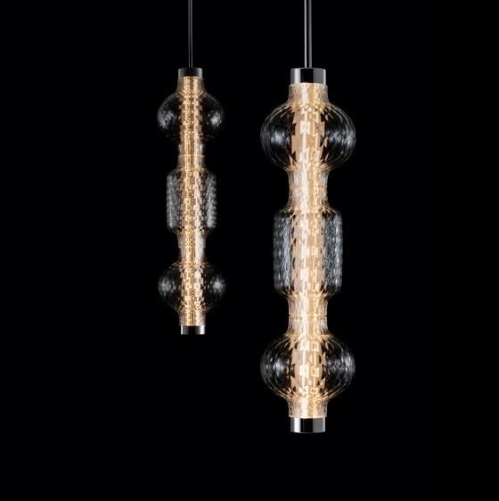 ALAMBICCO VERTICAL Pendant Lamp Blown Glass