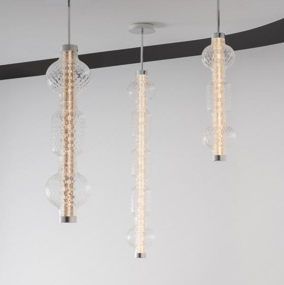 ALAMBICCO VERTICAL Pendant Lamp Blown Glass