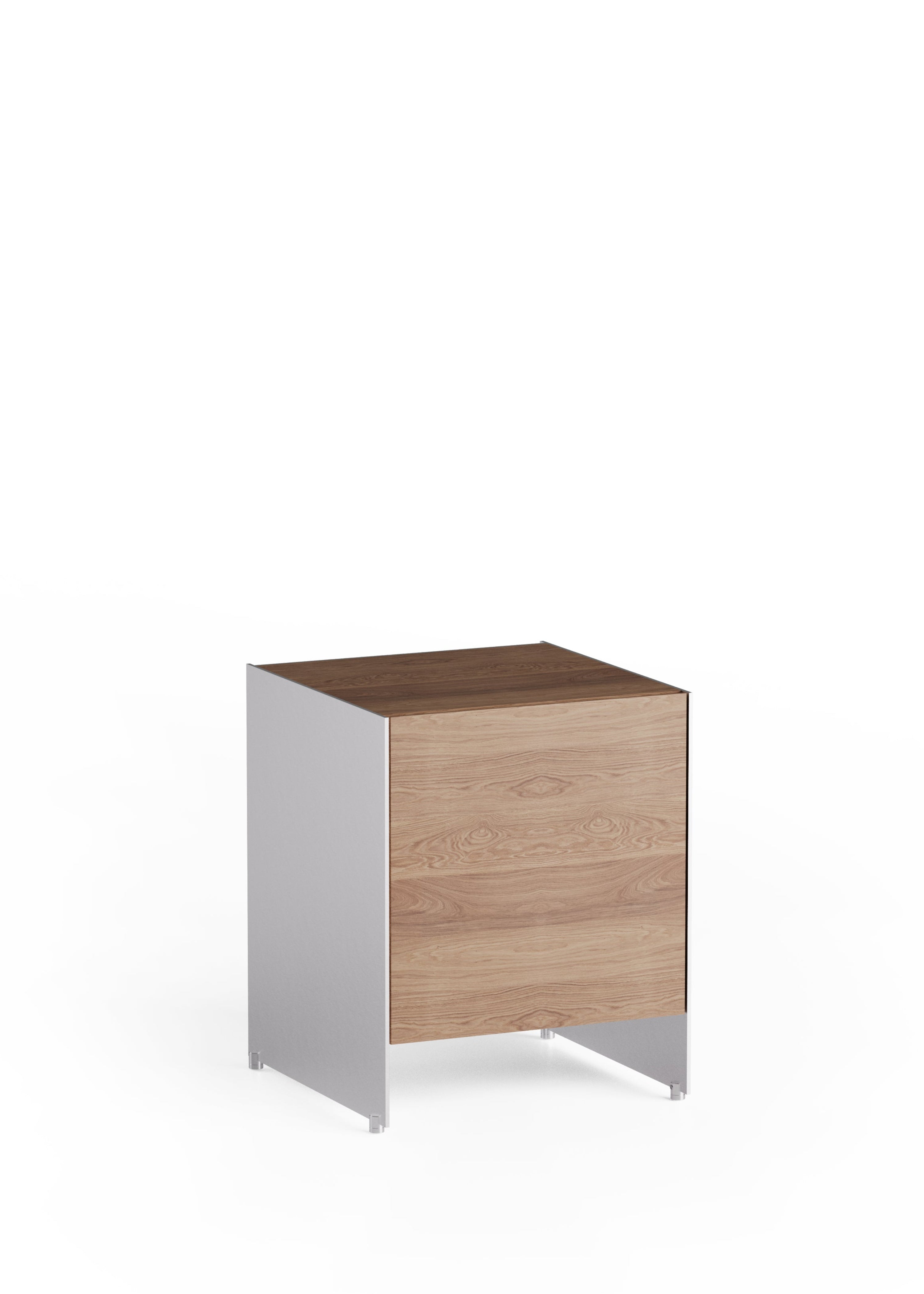 ALOOX 40 Cabinet in Oak Wood with Aluminum Finish