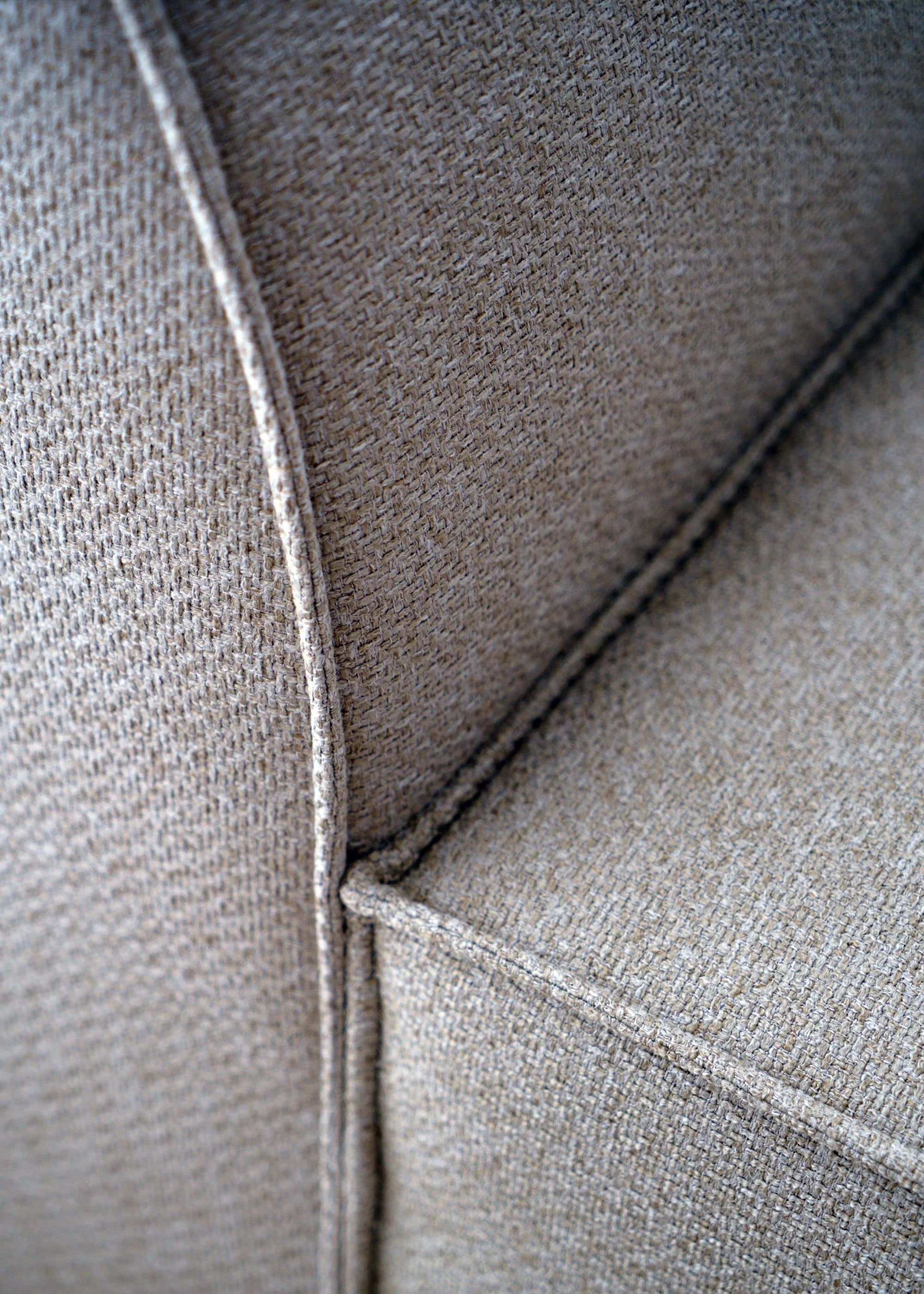 Modulsofa ANDO - linkes Element in hellgrauem Boucle