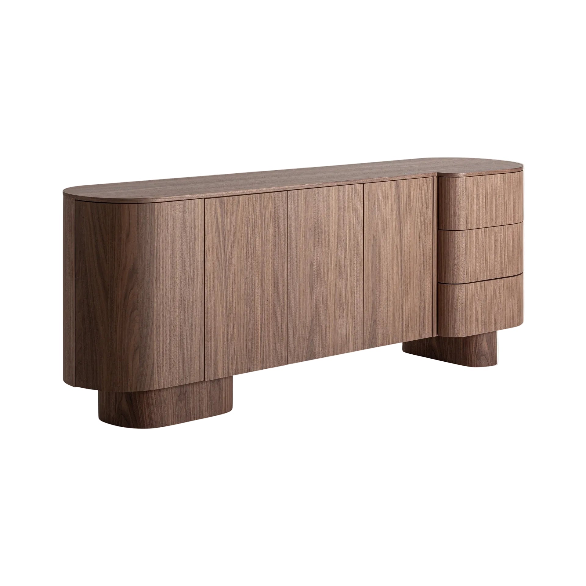 Kommode KEXBY Nuss furniert