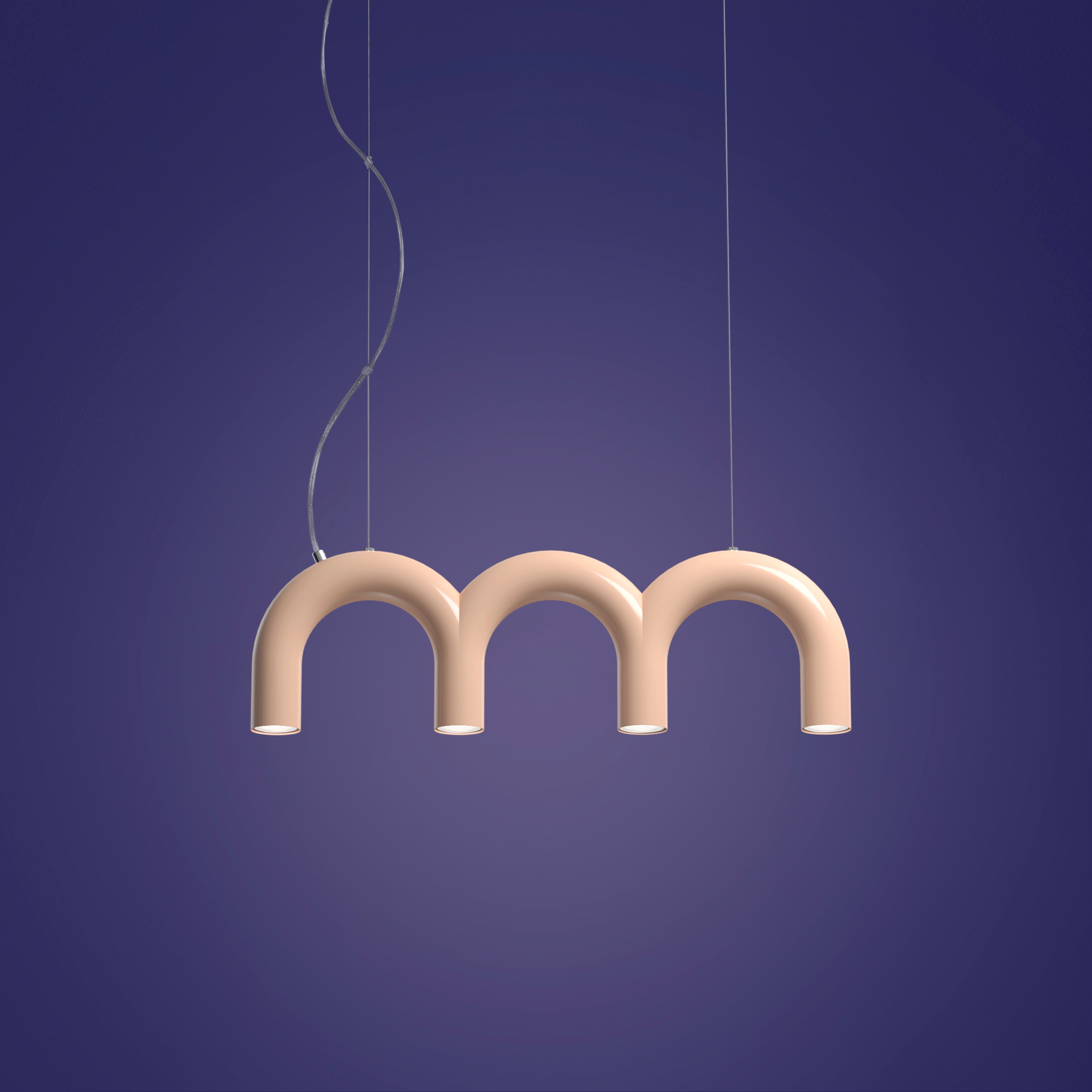 Pendelleuchte ARCH TRIPLETTE beige