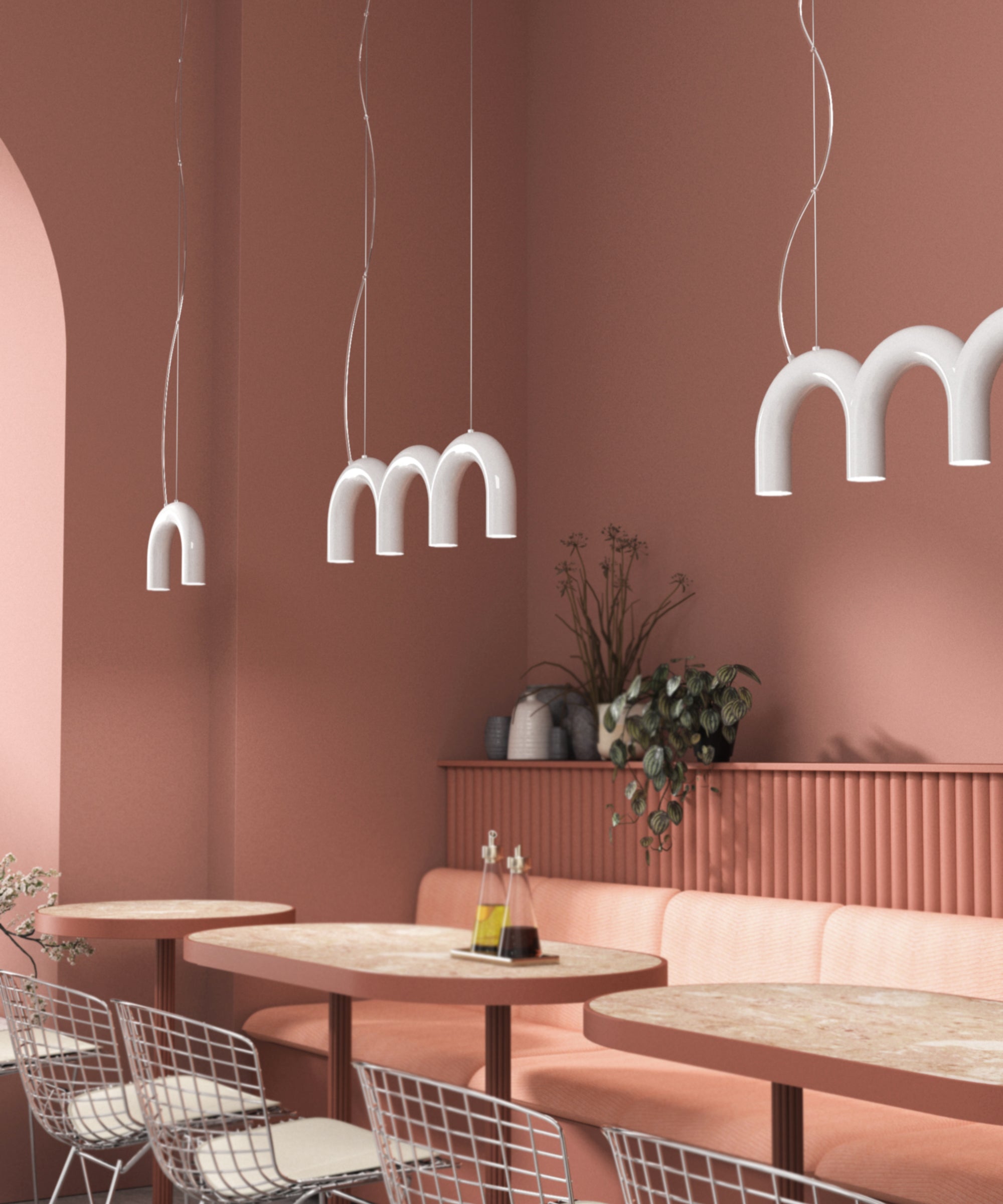 Pendelleuchte ARCH TRIPLETTE weiß