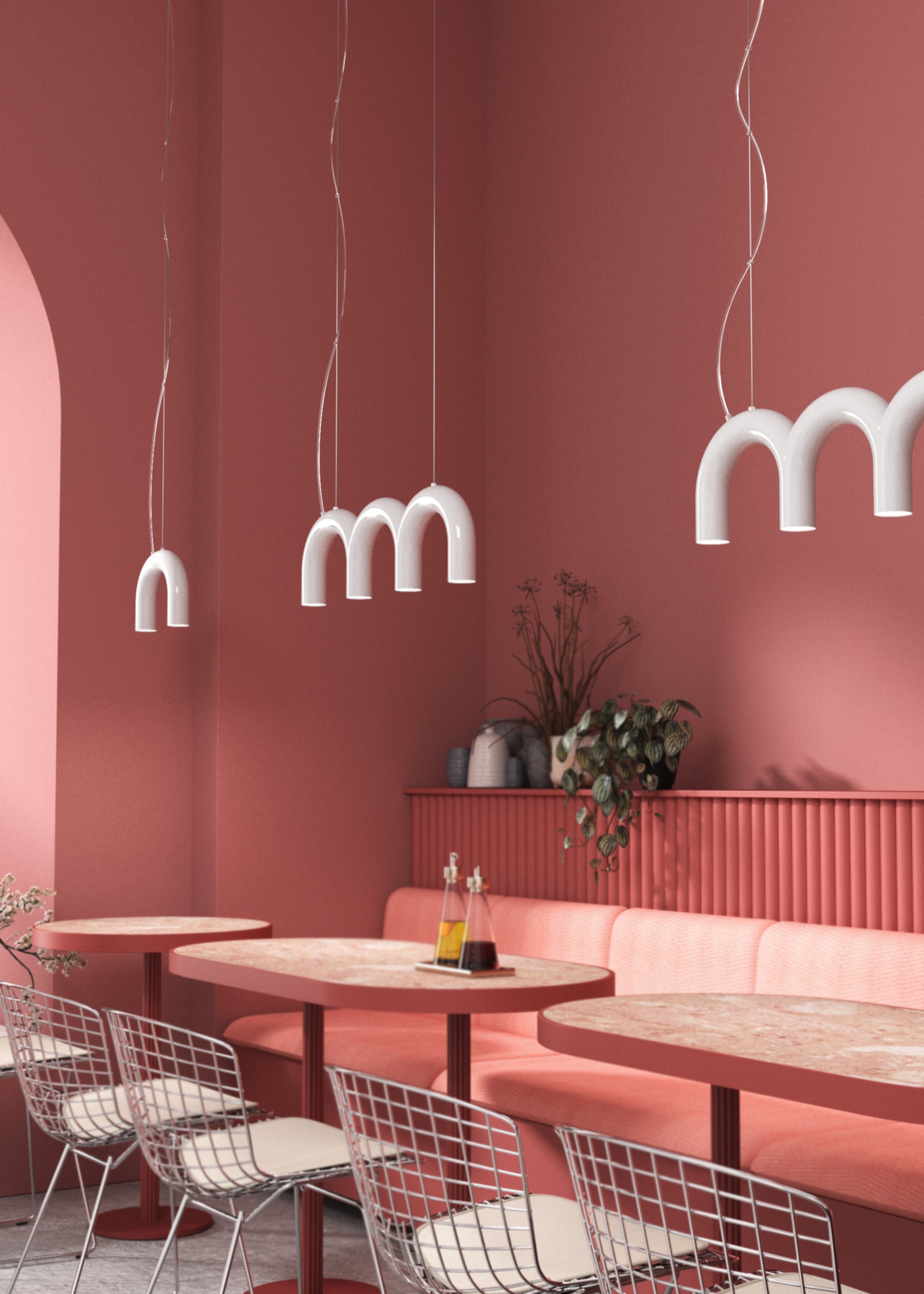 Pendelleuchte ARCH SINGLE weiß