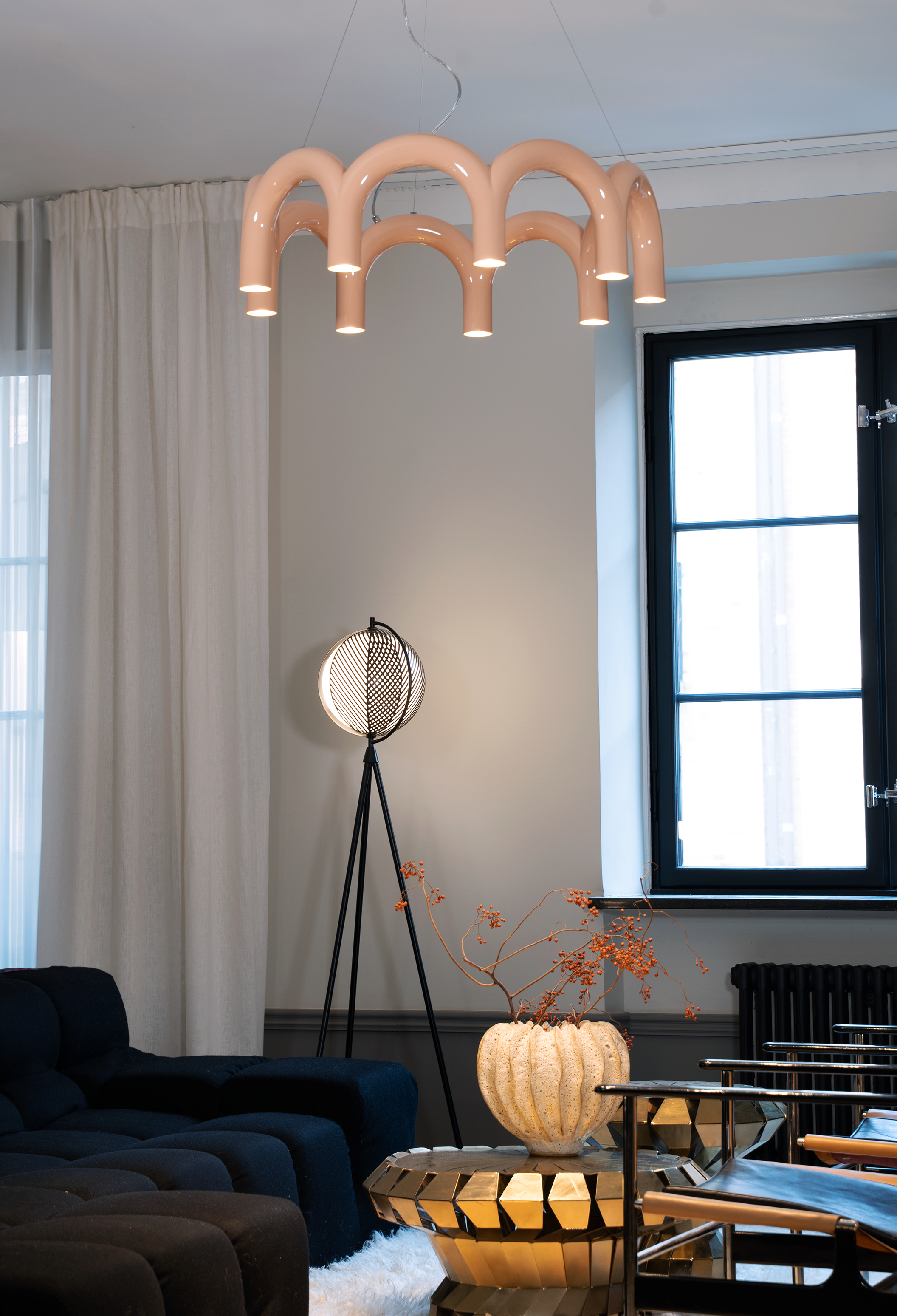 Pendelleuchte ARCH CIRCLE beige