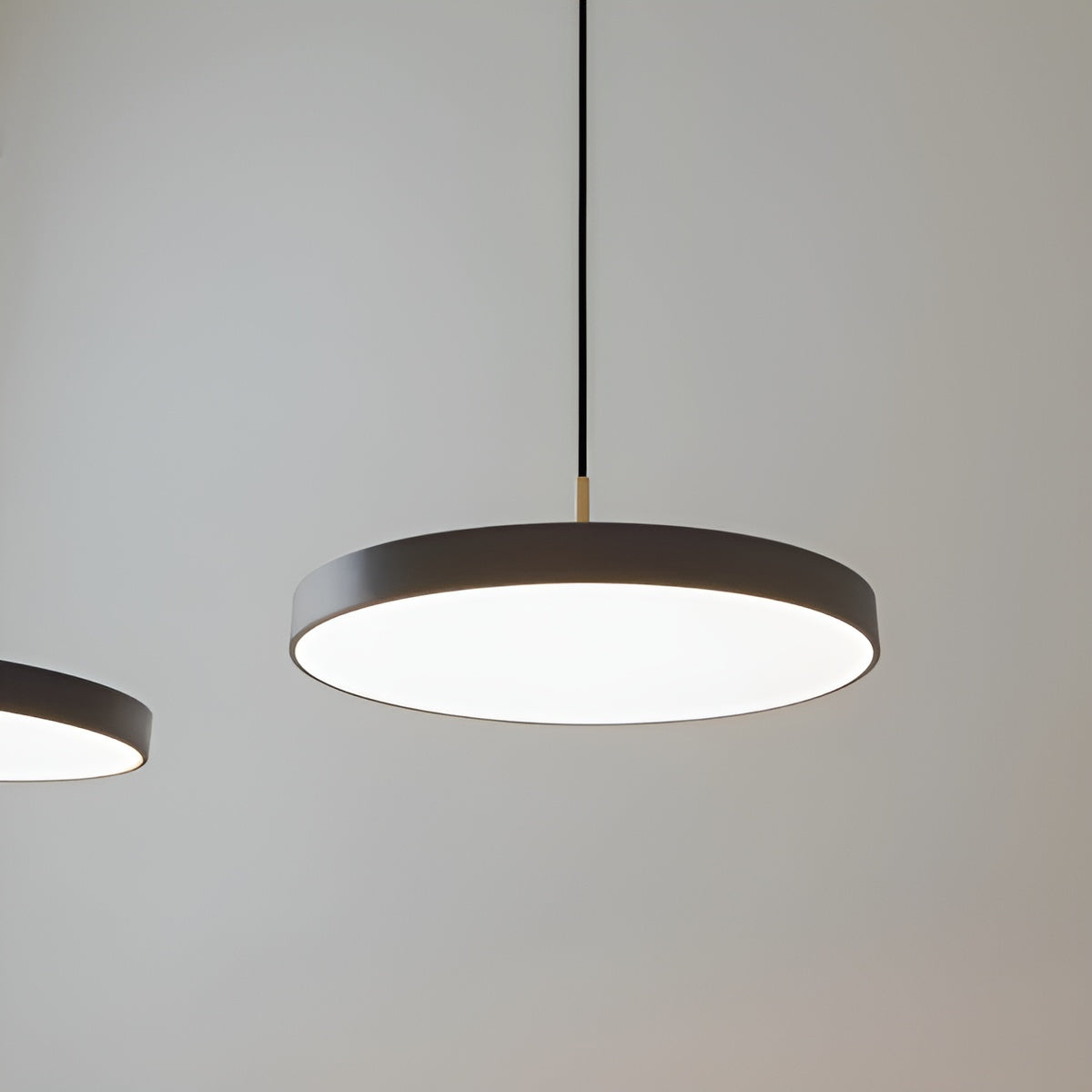 Pendelleuchte ASTERIA PLUS anthrazit mit goldener Einlage