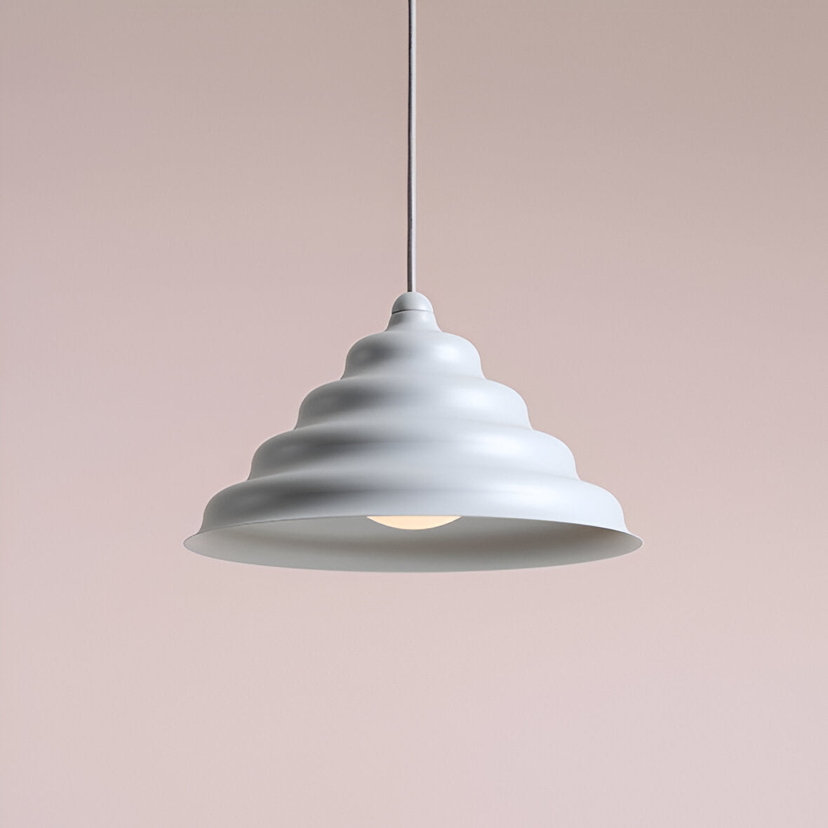 Hanging lamp gray wave