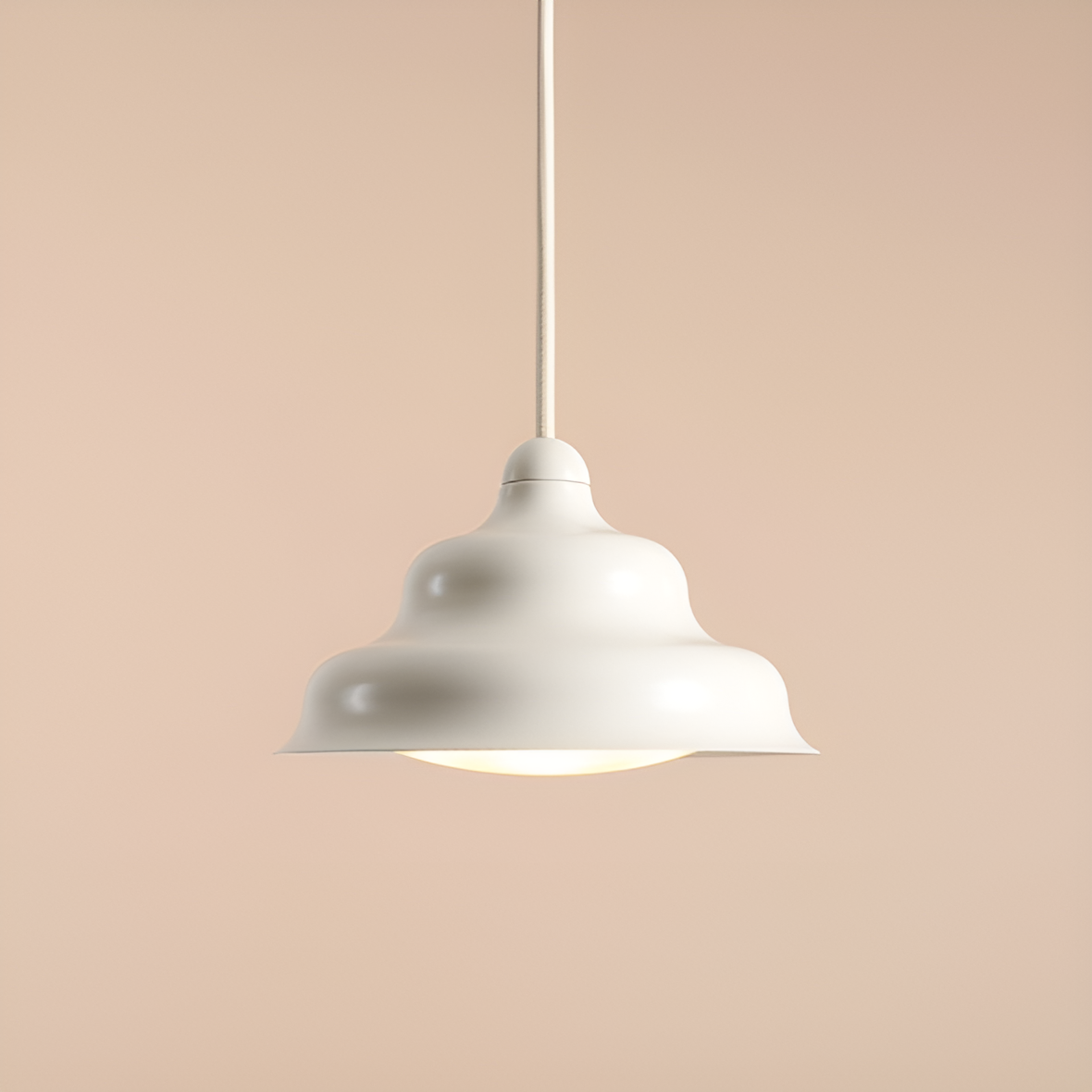 Hängelampe WAVE creme