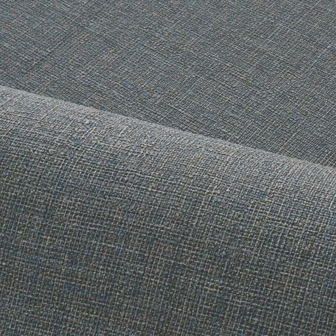 Structural vinyl wallpaper imitating jute LIENZO - MARINE navy blue