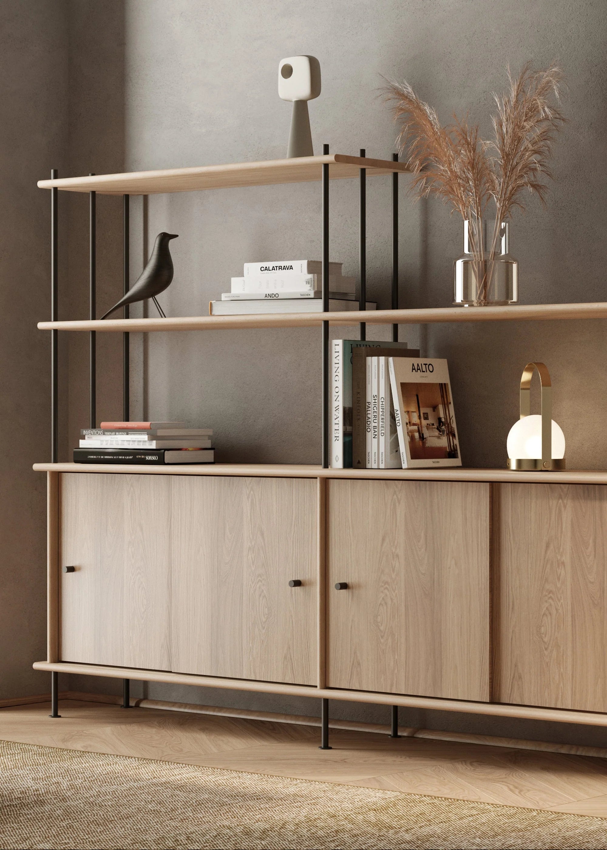 BAVA 200 Schrank aus schwarzem Eichenholz