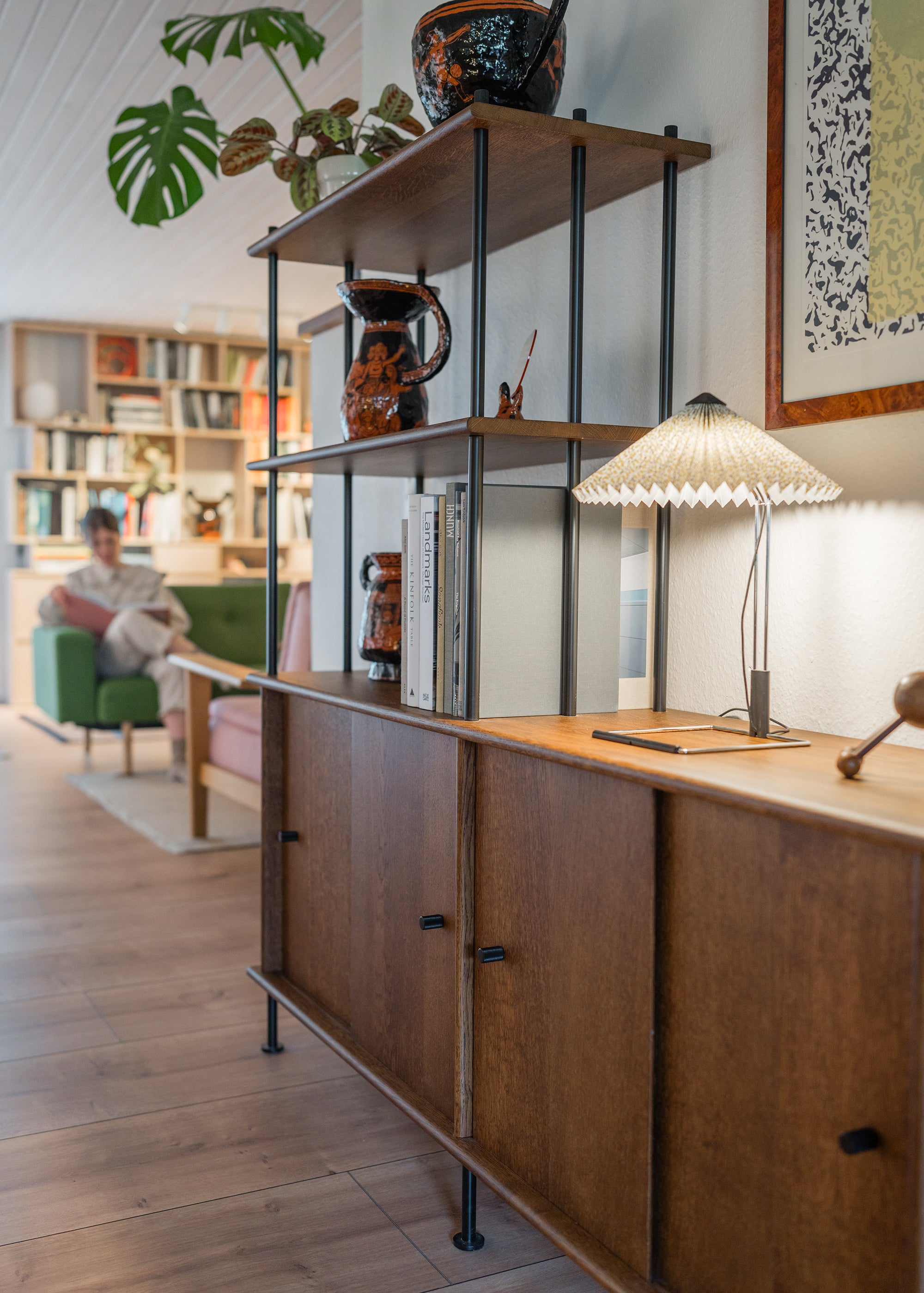 Schrank BAVA 160 dunkles Eichenholz