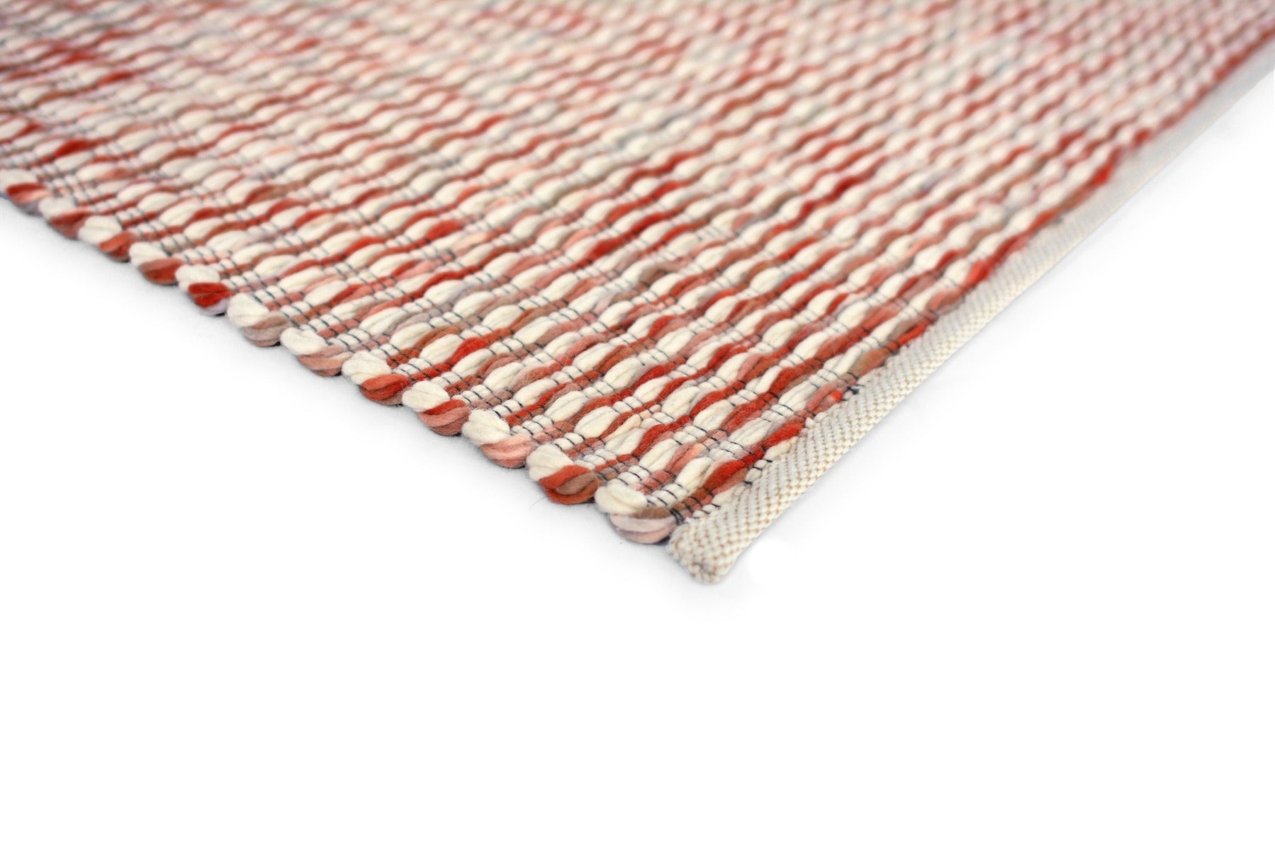 Red-beige grain rug