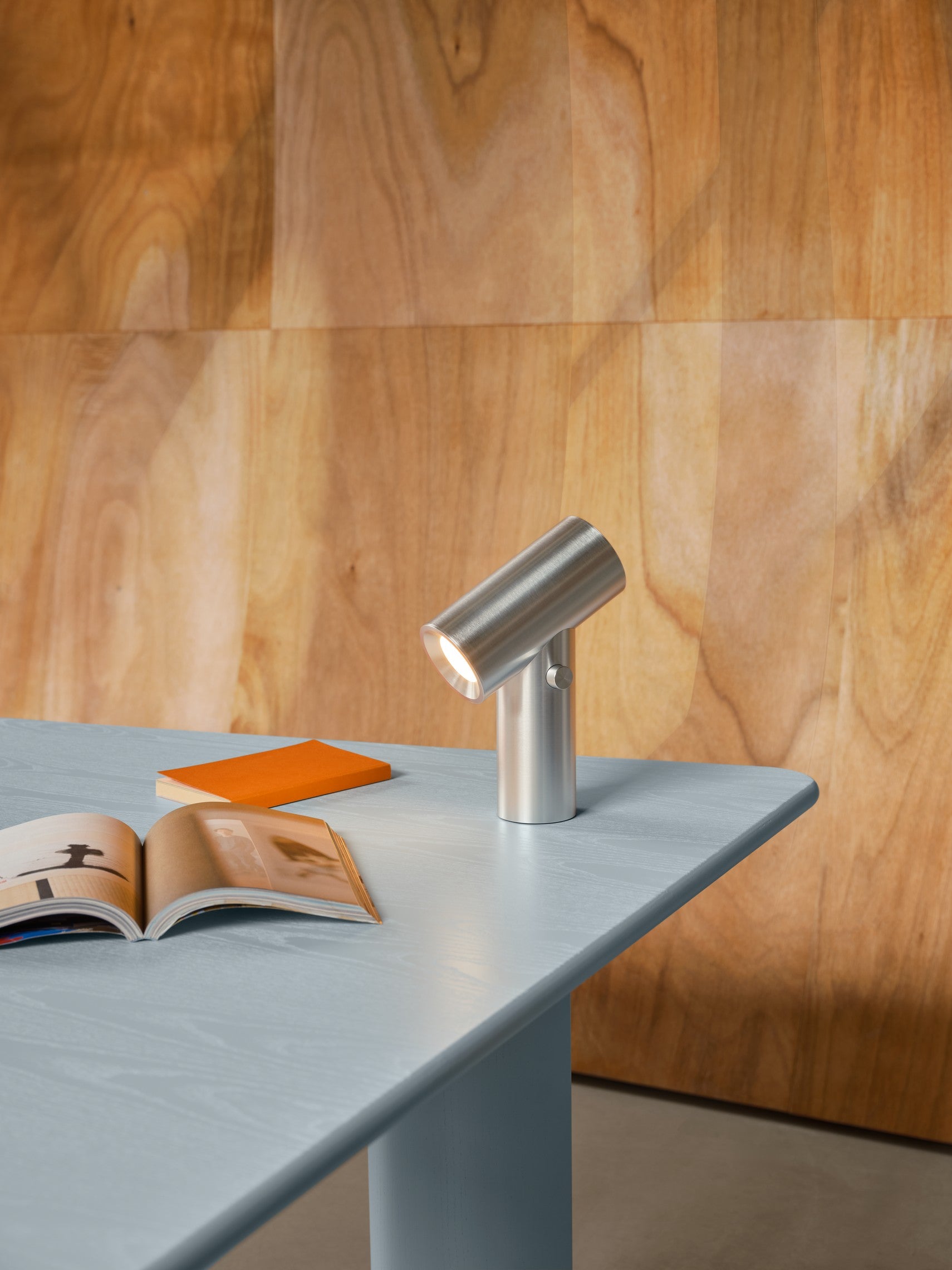Tragbare Lampe BEAM poliertes Aluminium