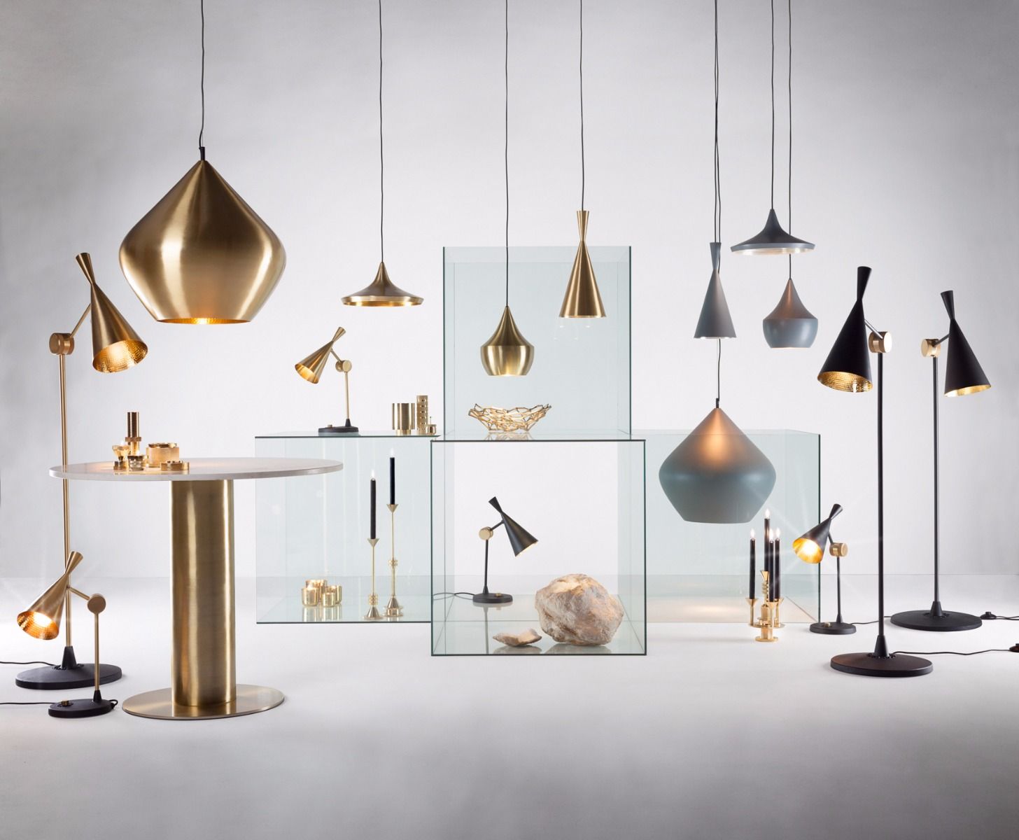 Pendelleuchte BEAT in Gold