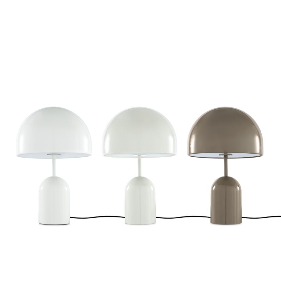 Glocken hellgraue Tischlampe