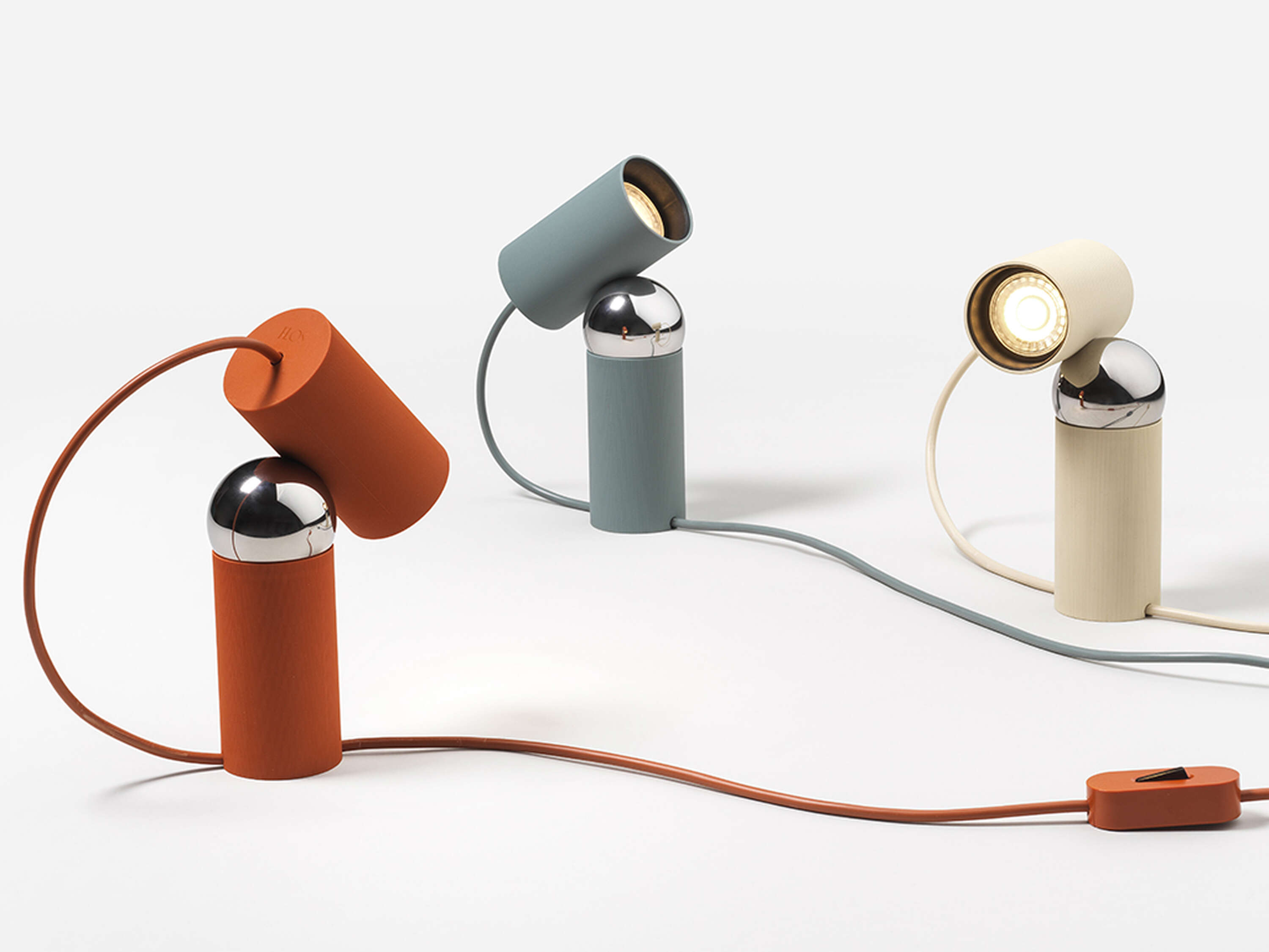 Tischlampe BILBOQUET rot-orange