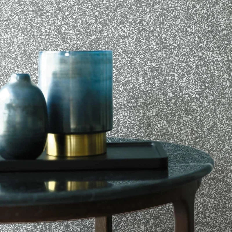 BOLINGER Abstract Dot Pattern Wallpaper - DORE White with Gold