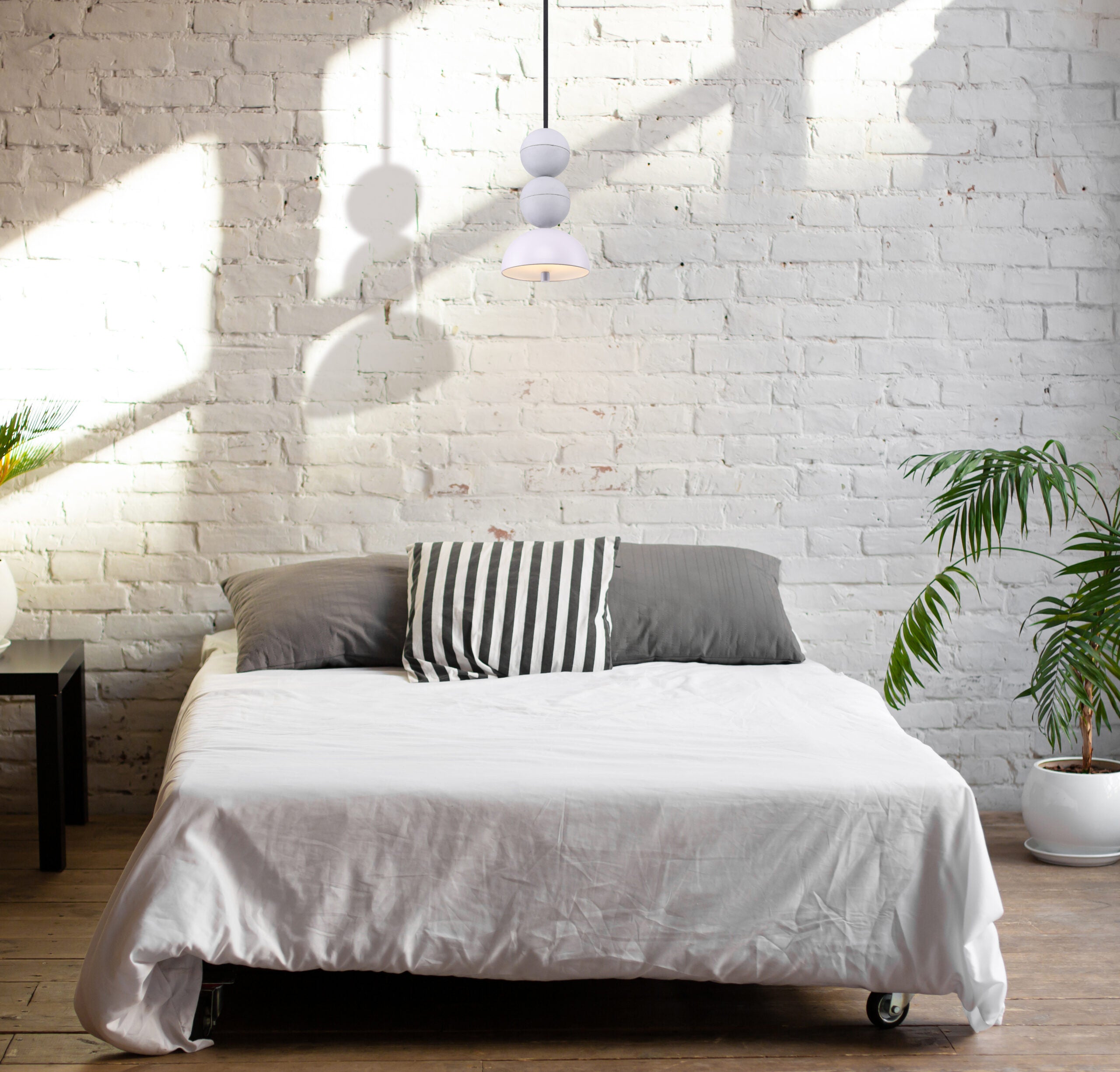 BOSFOR VELVET Pendelleuchte Beton mit Samt