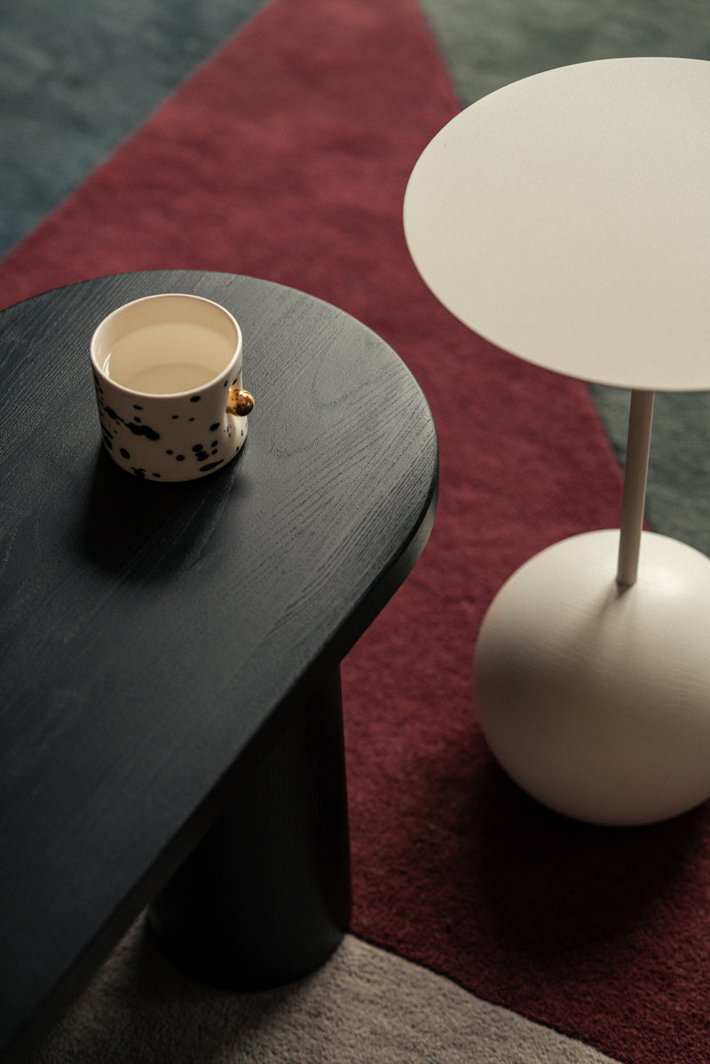 Kaffeetisch SU Holz und Stahl