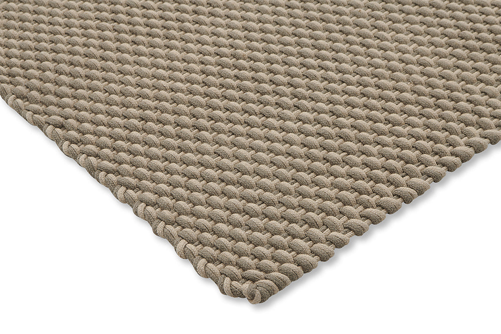 Gray-beige lace external rug