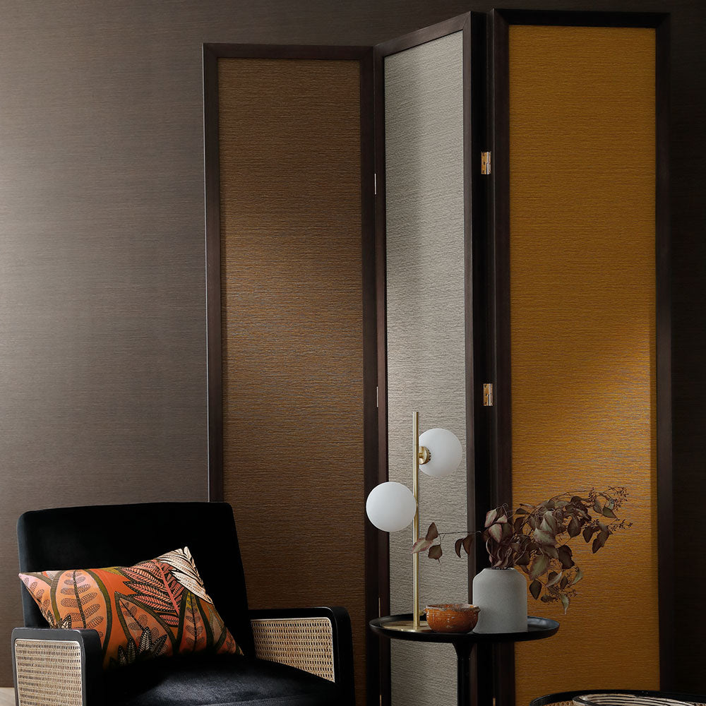 Structural wallpaper resembling canvas MALACCA - SABLE sand