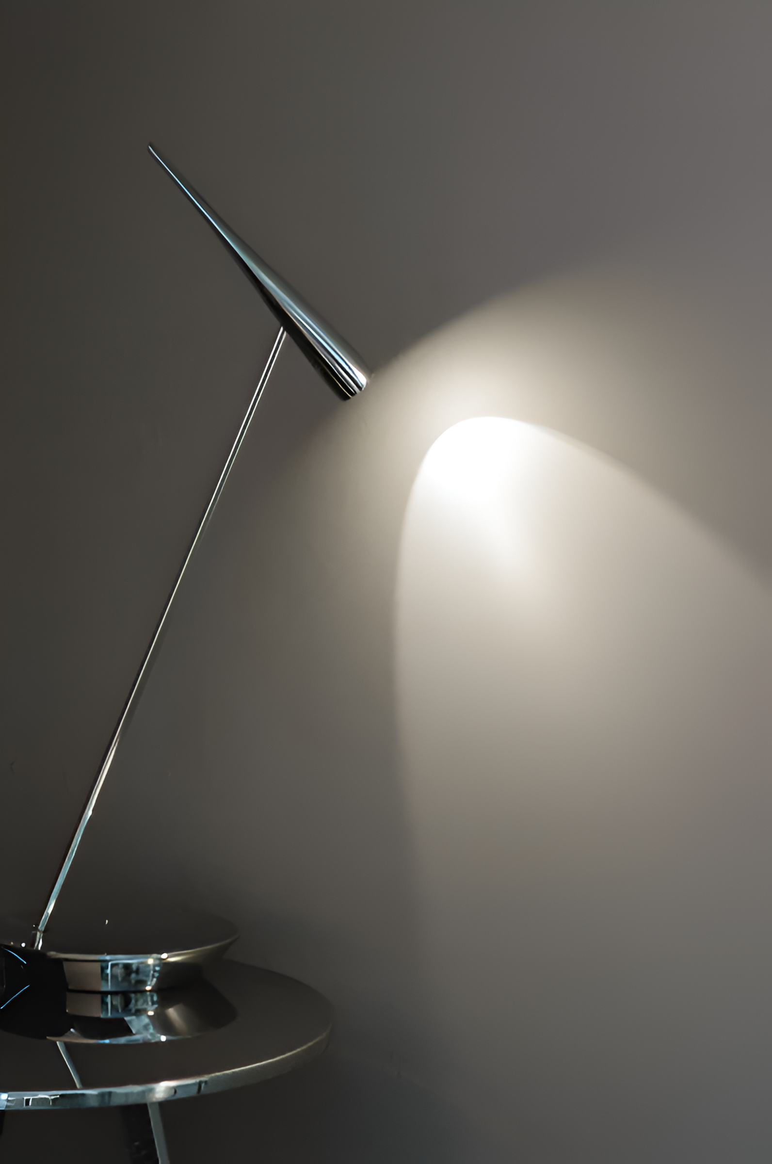 Structural wallpaper resembling canvas ALEPH - BLEU NUIT dark gray