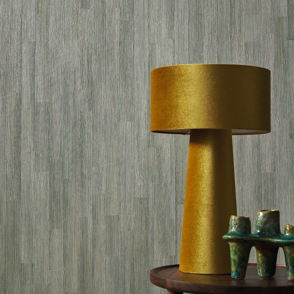 Strukturierte Tapete, die Holzbohlen imitiert SAPELLI - EBENE schwarz