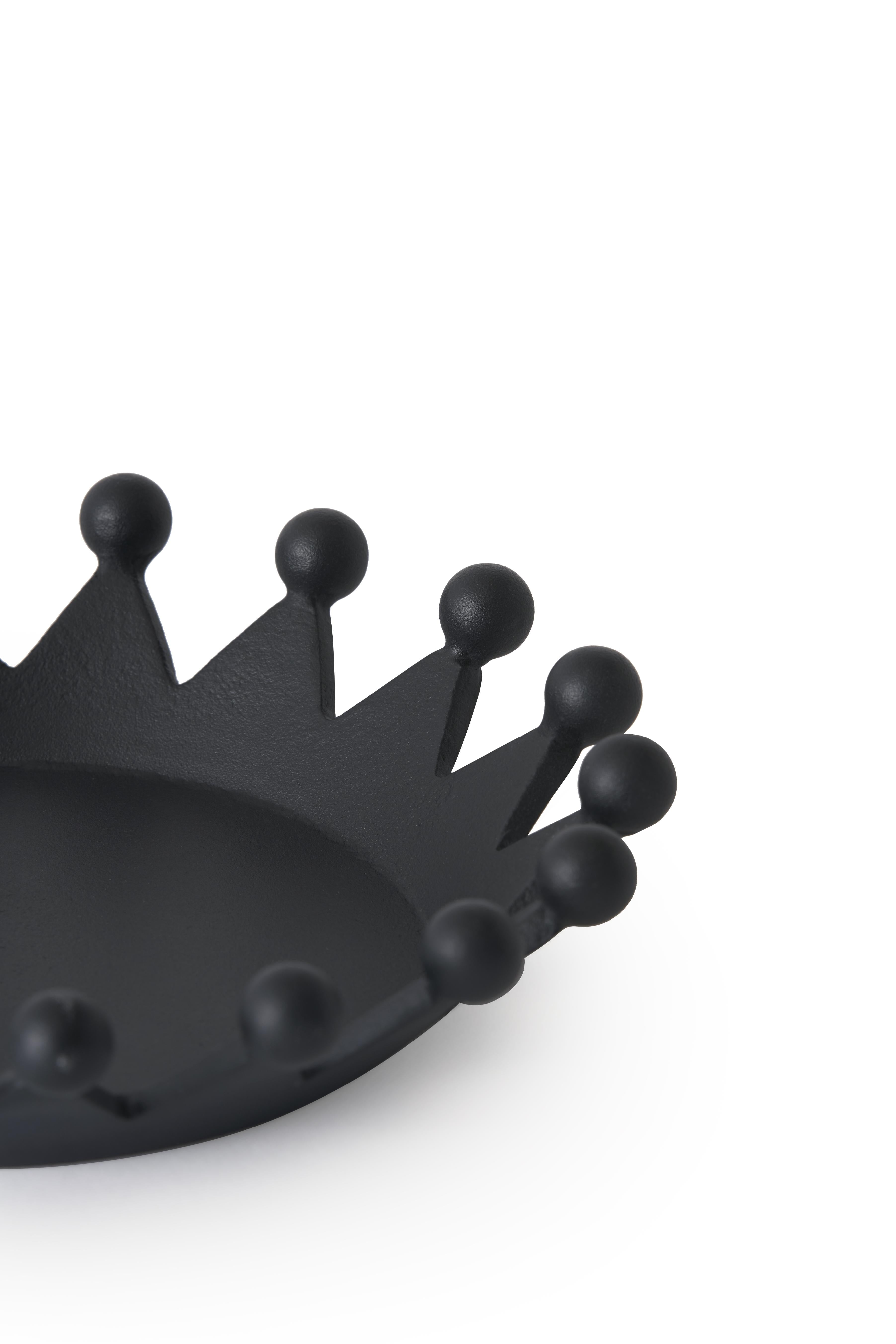 CAST CROWN Black Decoration